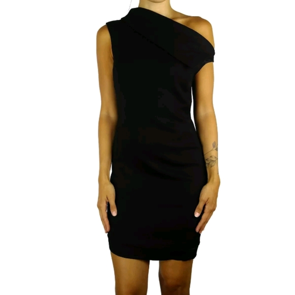 Helmut Lang asymmetrical mini sheath dress - Picture 2 of 10